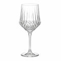 Weinglas 500 ml transparentes Glas mit Facettenschliff